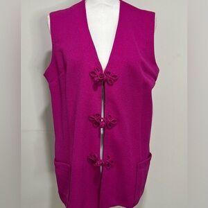 Vintage 70s/80s Devon Magenta Vest
